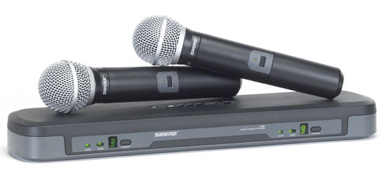 Shure BLX-288/58 Professional Dual UHF Vocalist Wireless Microphone Karaoke System
