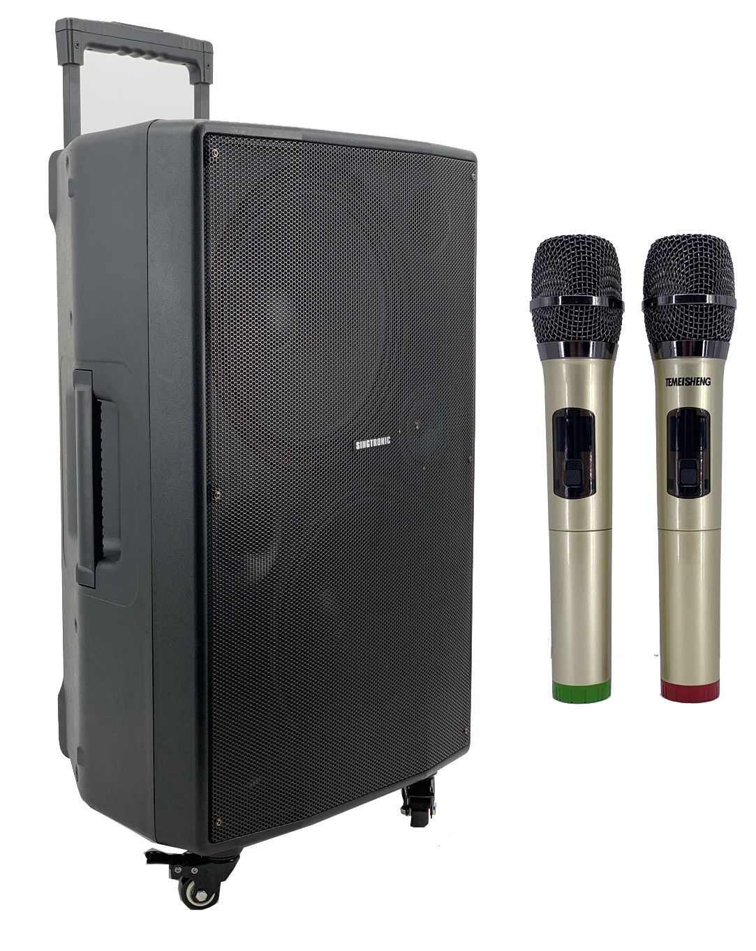 Singtronic BT-1212Pro Professional Portable 12" Double Woofer Bluetooth Speaker Karaoke System