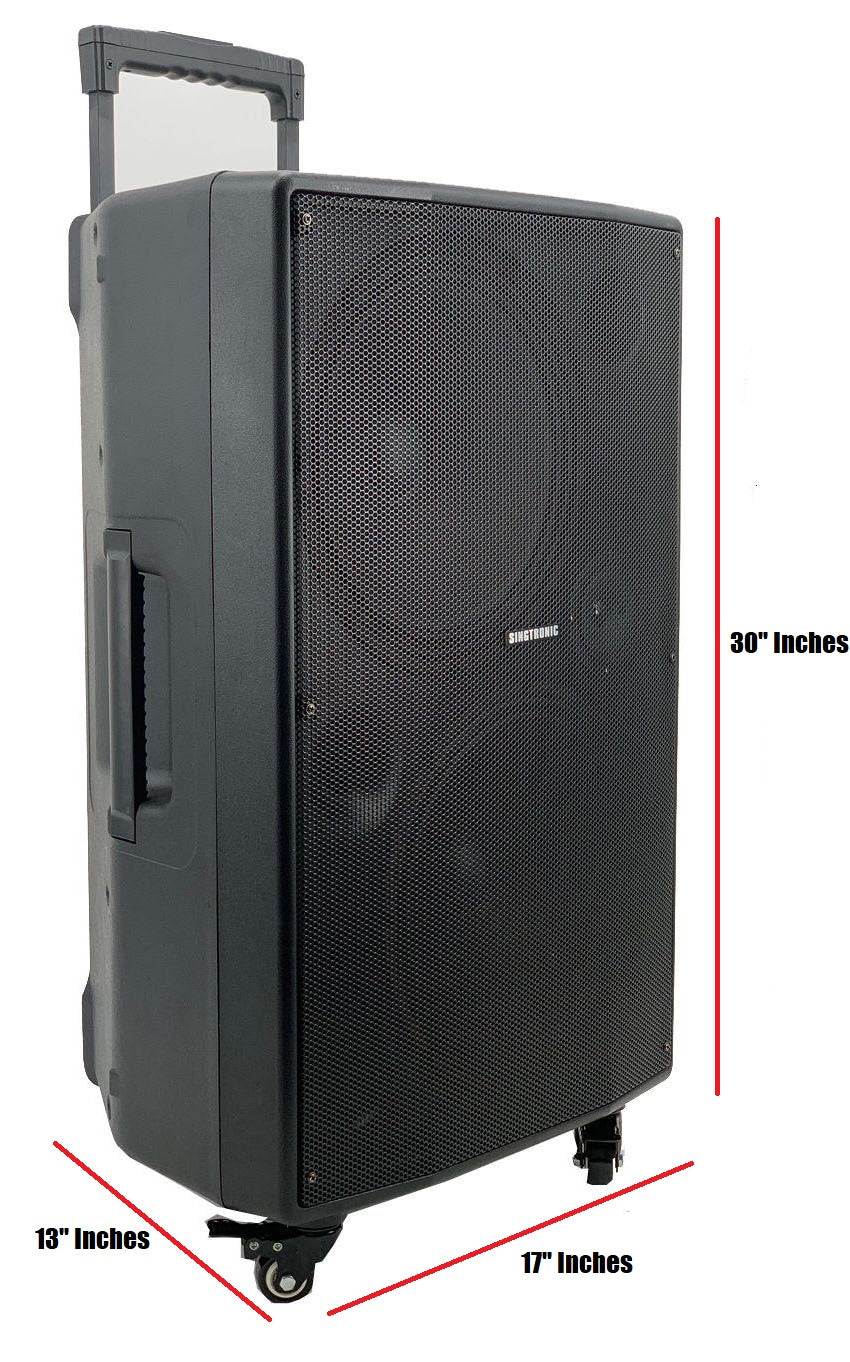 Singtronic BT-1212Pro Portable 800W Karaoke System Bluetooth Speaker