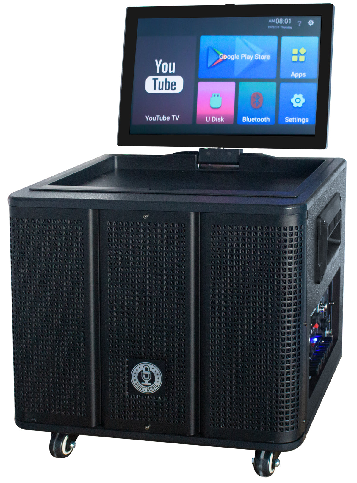 Singtronic BT-369Pro Professional Portable Karaoke System Bluetooth Speaker 15.6" Touch Screen