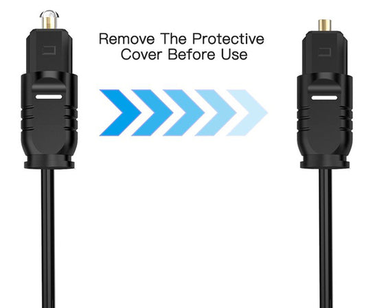 Digital 6ft Optical Audio Cable Tosklink to Tosklink Optical Fiber Optic Cable