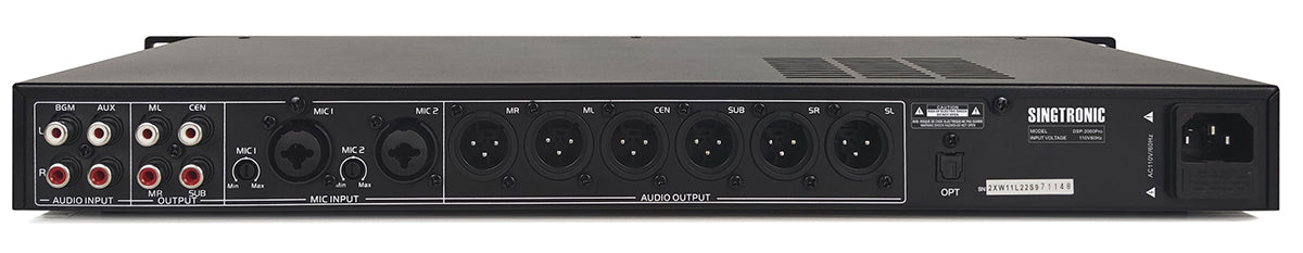 Singtronic DSP-2000Pro Professional Digital Key Control Echo Karaoke Processor