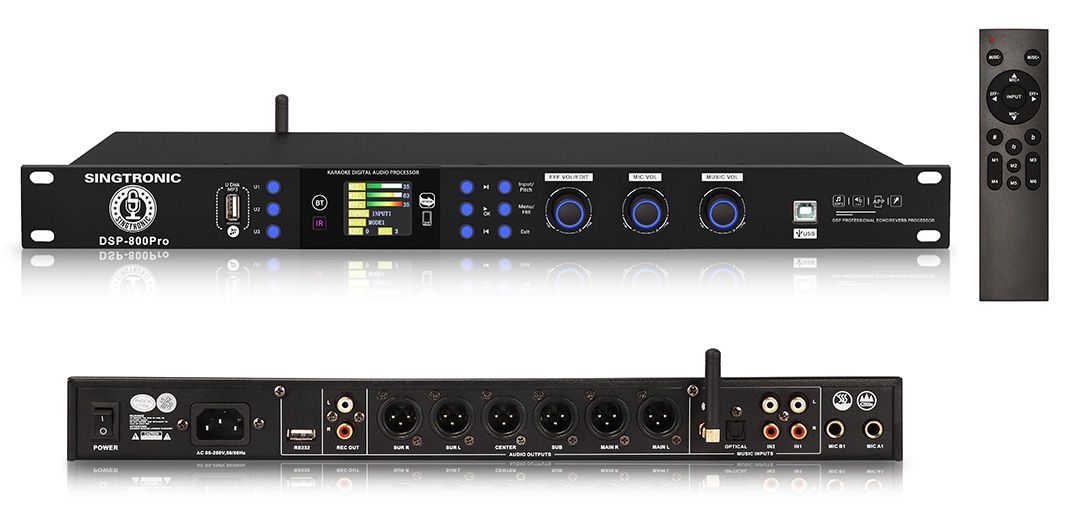 Singtronic DSP-800Pro Professional Digital Echo Karaoke Mixer Processor