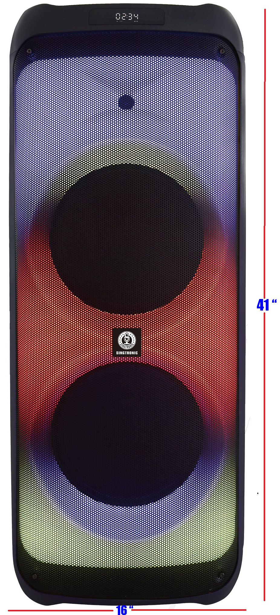 Singtronic F-1215Pro Professional 1200W Powered Bluetooth Karaoke Speaker System