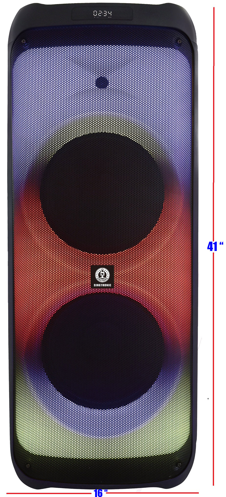 Singtronic F-1215Pro Portable 1200W Karaoke System Bluetooth Speaker