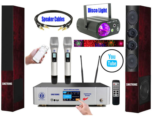 YouTube Karaoke System via iPhone / iPad & PC Android Tablet by Singtronic 3000W System