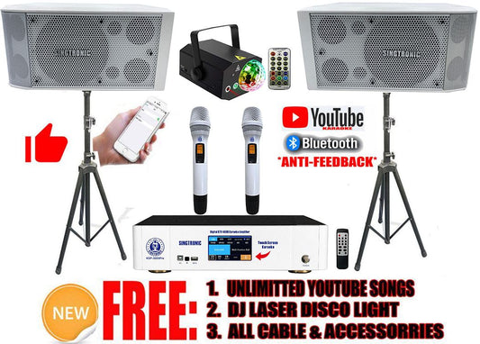 Singtronic YouTube Karaoke System by iPhone / iPad & Android Professional 3000W System Special