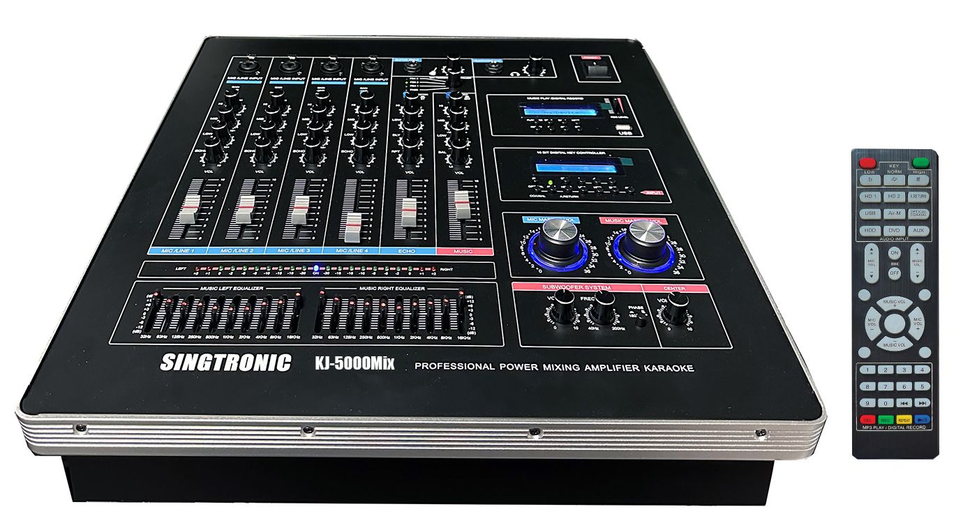 Singtronic KJ-5000Mix Professional Console Digital Karaoke Mixer with HDMI-Arc & Recording Function