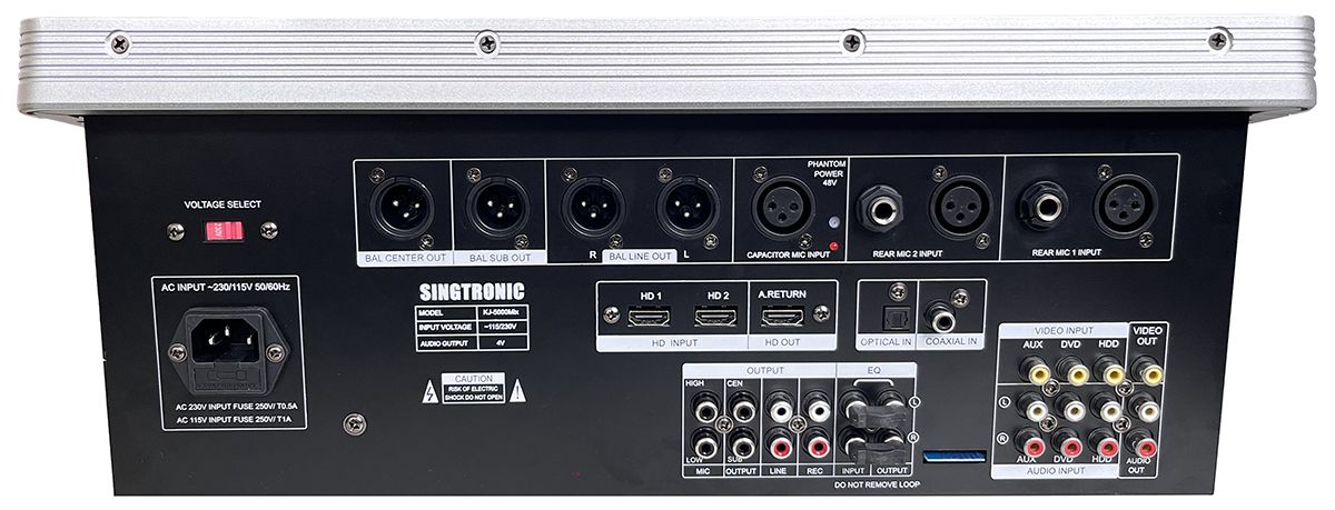 Singtronic KJ-5000Mix Professional Console Digital Karaoke Mixer with HDMI-Arc & Recording Function