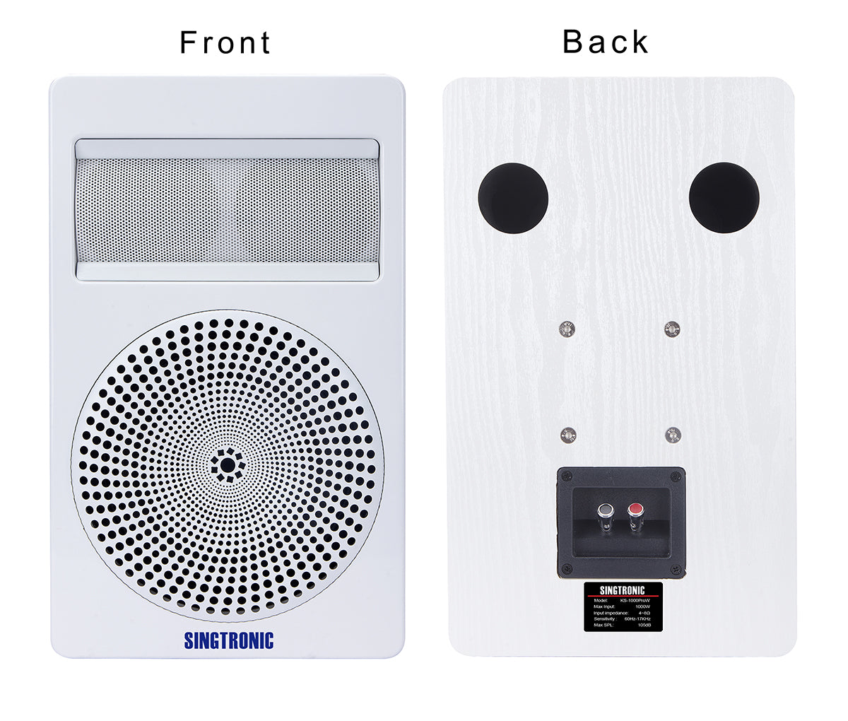 Karaoke Speaker Vocalist Bookshelf 2000W by Singtronic