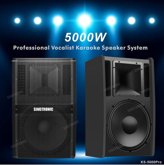 Professional Karaoke Speaker 5000W Bookshelf by Singtronic
