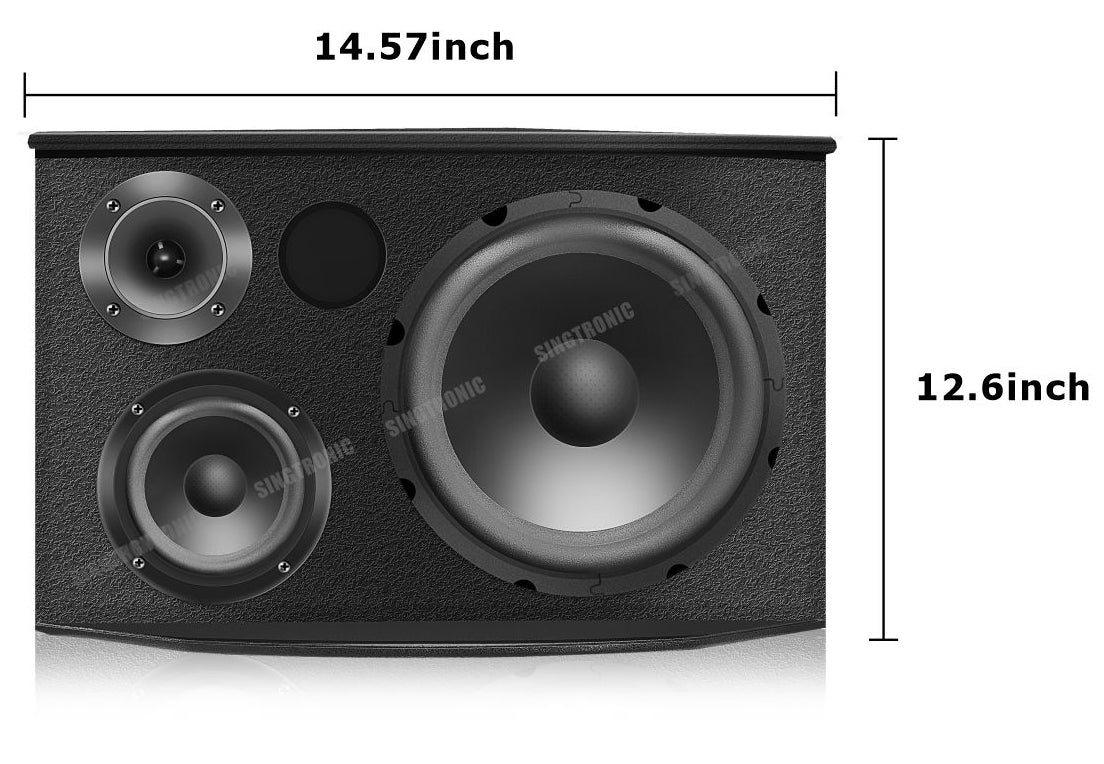Karaoke Speaker Vocalist Bookshelf 1500W by Singtronic