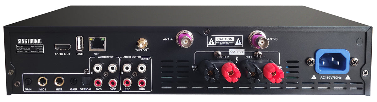 Digital 3 in 1 Karaoke Mixing Amplifier Professional 2500W by Singtronic