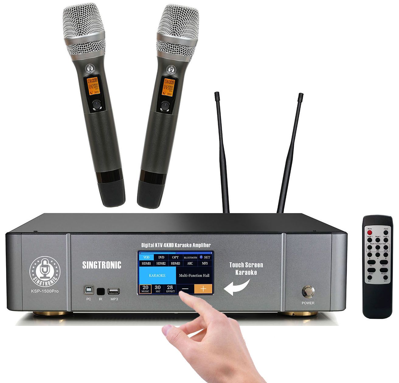 Singtronic KSP-1500Pro Professional 3500W Digital Karaoke Sound Processor Amplifier