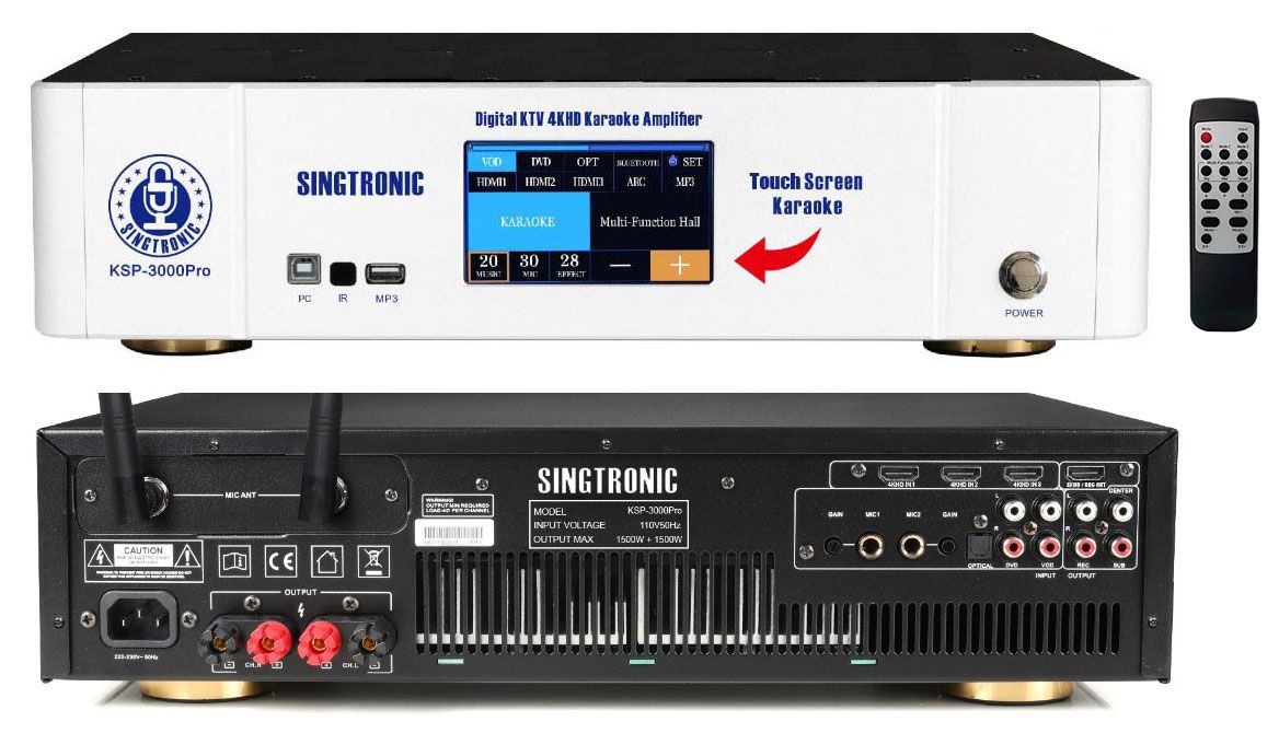 Singtronic KSP-3000Pro Professional 3000W Digital Karaoke Sound Processor Amplifier