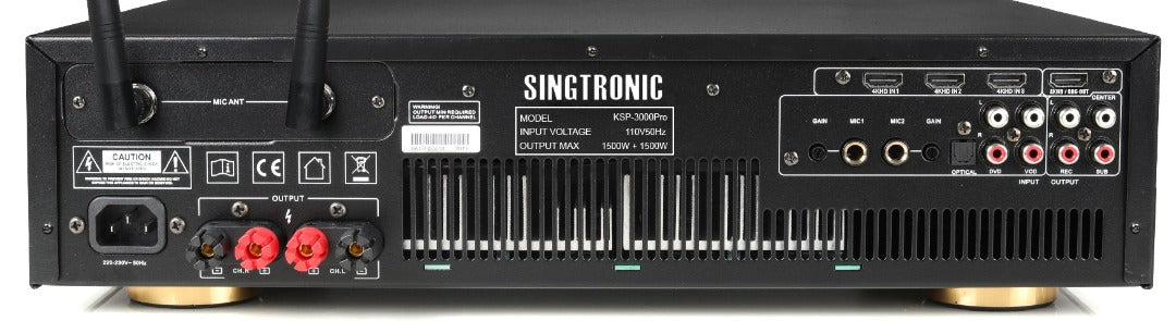 Singtronic KSP-3000Pro Professional 3000W Digital Karaoke Sound Processor Amplifier