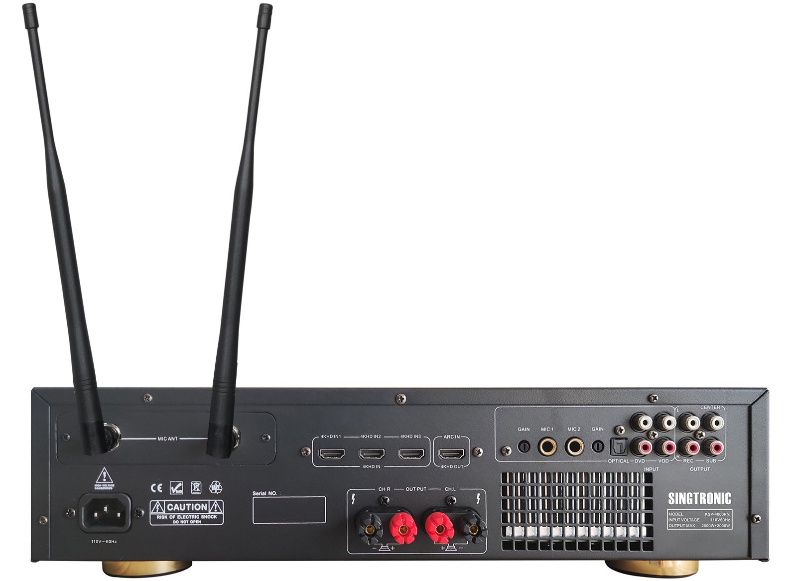 Singtronic KSP-4000Pro Professional 4000W Digital Karaoke Sound Processor Amplifier
