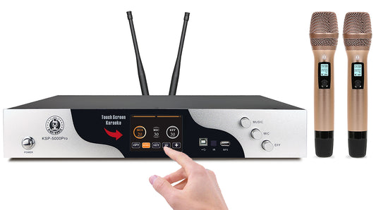 Professional Mixing Amplifier 5000W Digital 3 in 1 Anti-feedback Mics. by Singtronic