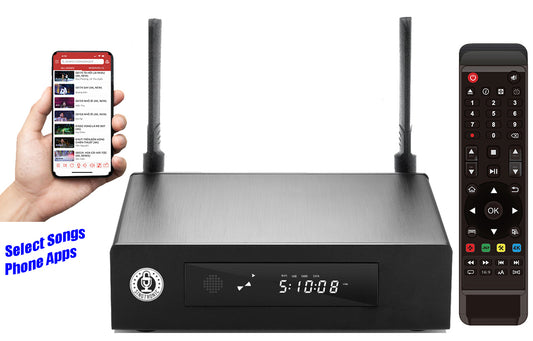 Karaoke Machine 4TB Hard Drive 50,000 Songs & Unlimited Youtube by Apps