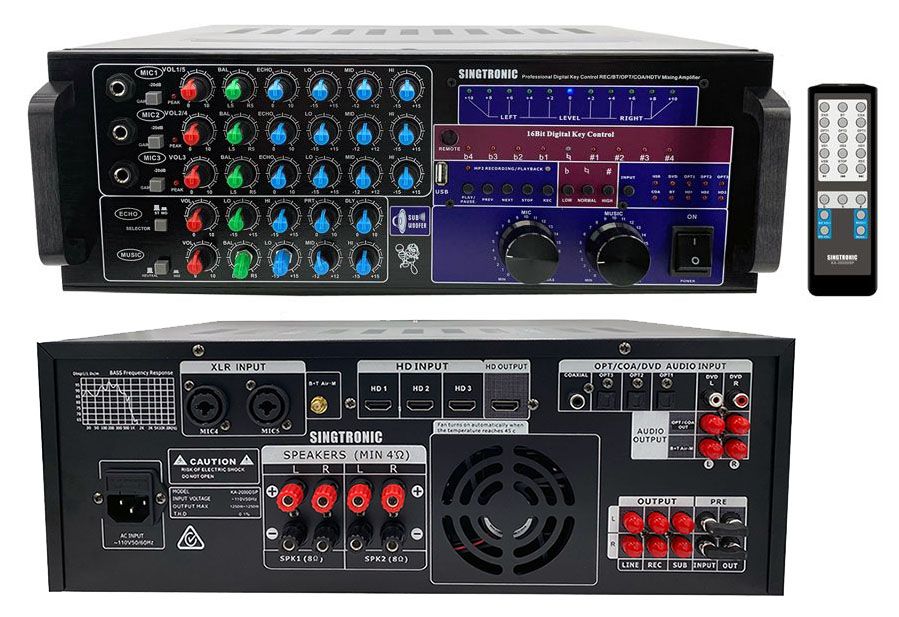 Singtronic Professional 3000W YouTube Karaoke System Control by iPhone & Android