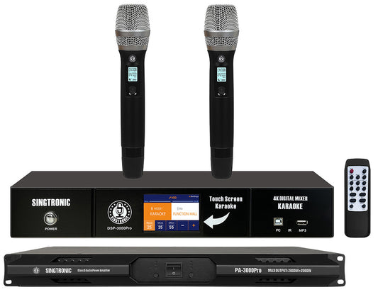 Singtronic PA-3000Pro 4000W Amplifier + Digital 2 in 1 Professor Package