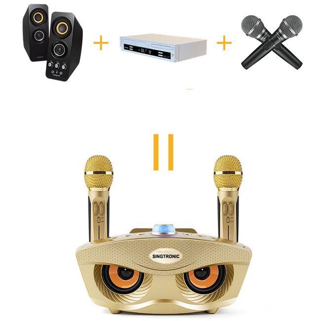 Singtronic SD-306 Family Mini KTV Portable Bluetooth Speaker Karaoke System