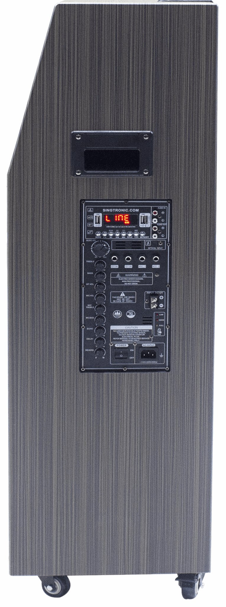 Singtronic BT-999Pro Professional 1200W Powered Double 12" Bluetooth Speaker Karaoke System