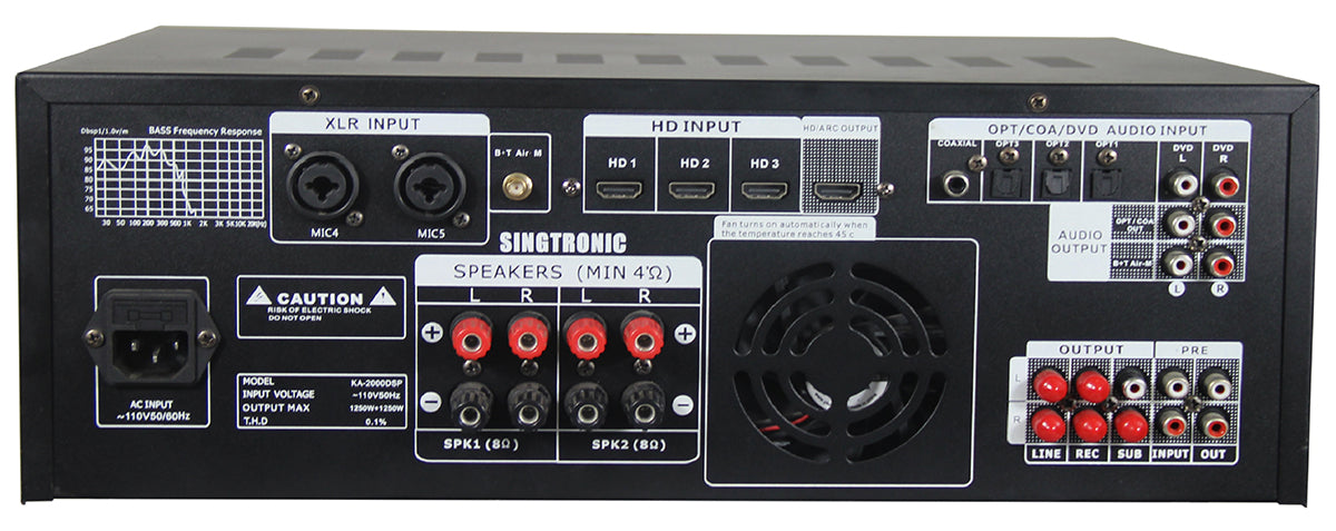 Singtronic KA-2000DSP Mixing Amplifier Karaoke Professional 3000W