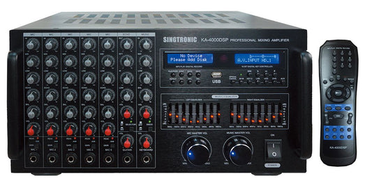 Singtronic KA-4000DSP Professional DJ/KJ 4000W Console Mixing Amplifier Karaoke
