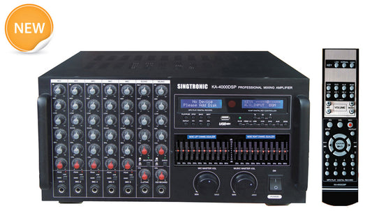 Singtronic KA-4000DSP Professional DJ/KJ 4000W Console Mixing Amplifier Karaoke