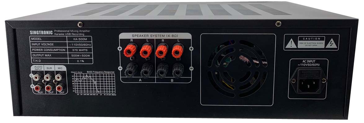 Singtronic KA-500M Professional 1000W AV Mixing Amplifier Karaoke