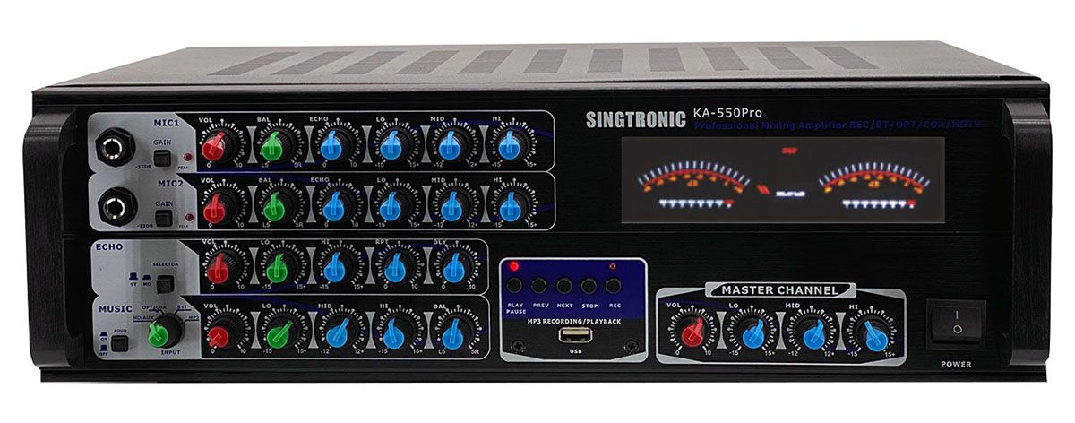 Singtronic KA-550Pro Professional 1500W Mixing Amplifier Karaoke
