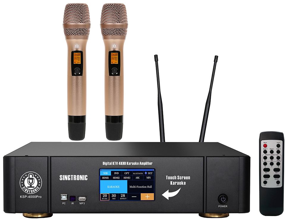 Singtronic Professional 4000W Karaoke System Unlimited YouTube Songs via iPhone & PC Tablets