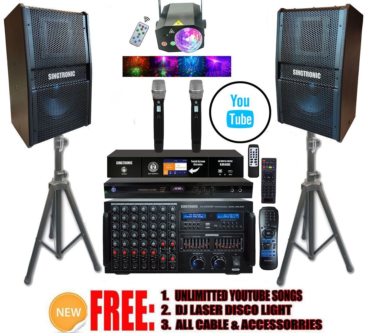 Singtronic Complete 4000W Karaoke System