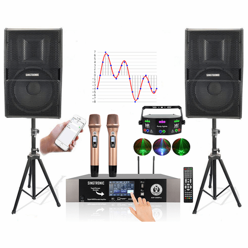 Singtronic Karaoke System Complete 3500W Digital via Unlimitted Youtube Songs