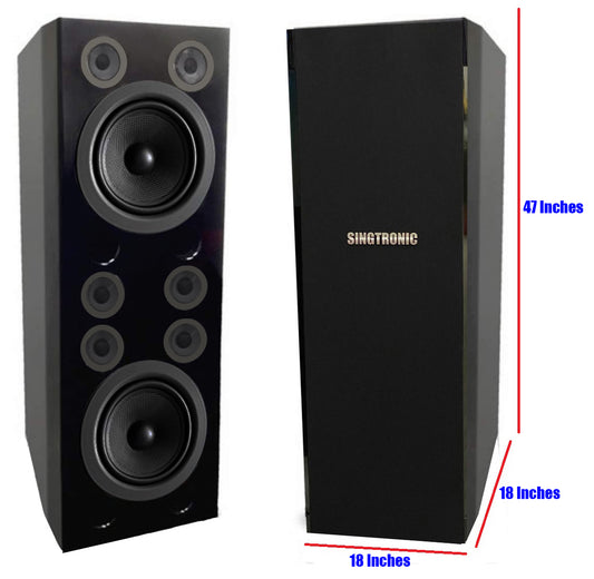 Singtronic KS-3000DW Professional 6000W Floor Stand Karaoke Speaker