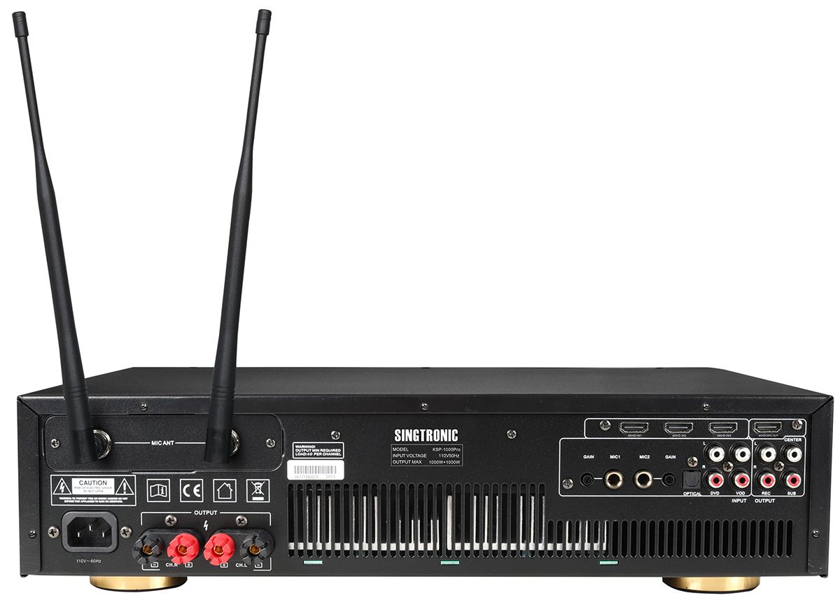 Singtronic KSP-1000Pro Professional 2000W Digital Karaoke Sound Processor Amplifier