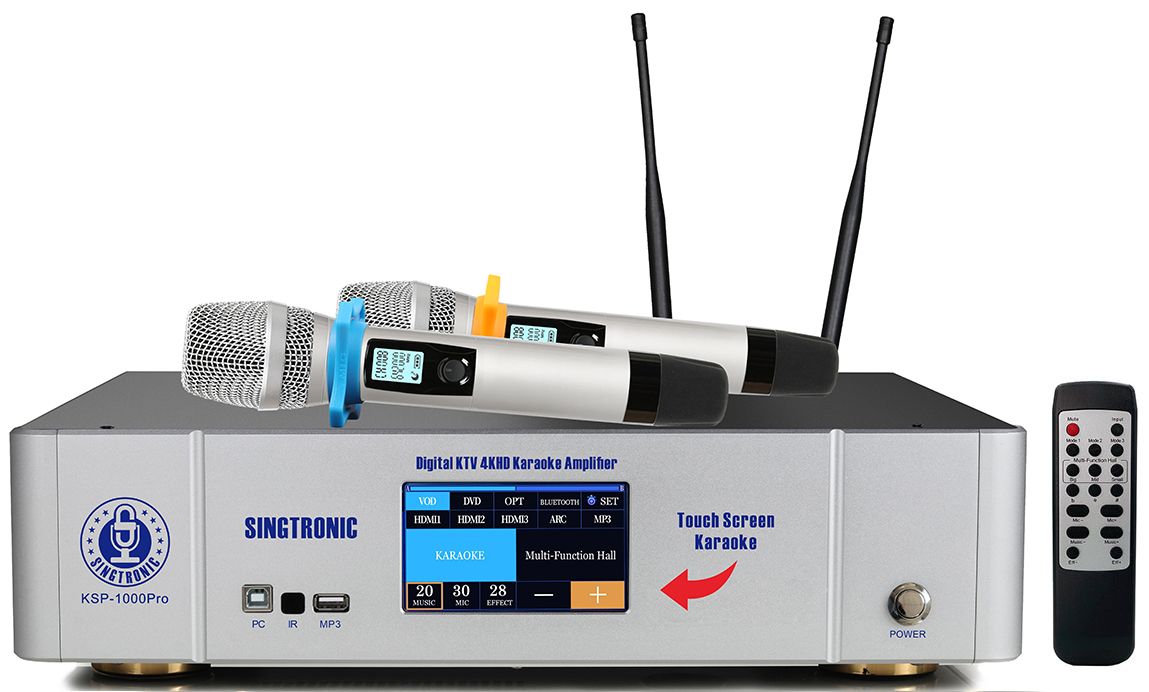 Singtronic KSP-1000Pro Professional 2000W Digital Karaoke Sound Processor Amplifier