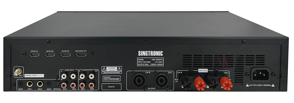 Singtronic KSP-2000Pro Professional Digital 3000W Sound Processor Mixing Amplifier Karaoke