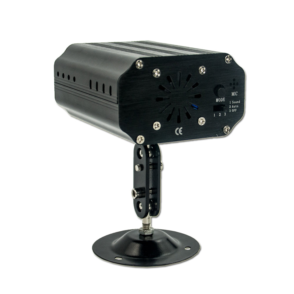 Singtronic L.E.D Mini Party Laser Spot Disco Light with Remote Control & Sync Music Beat