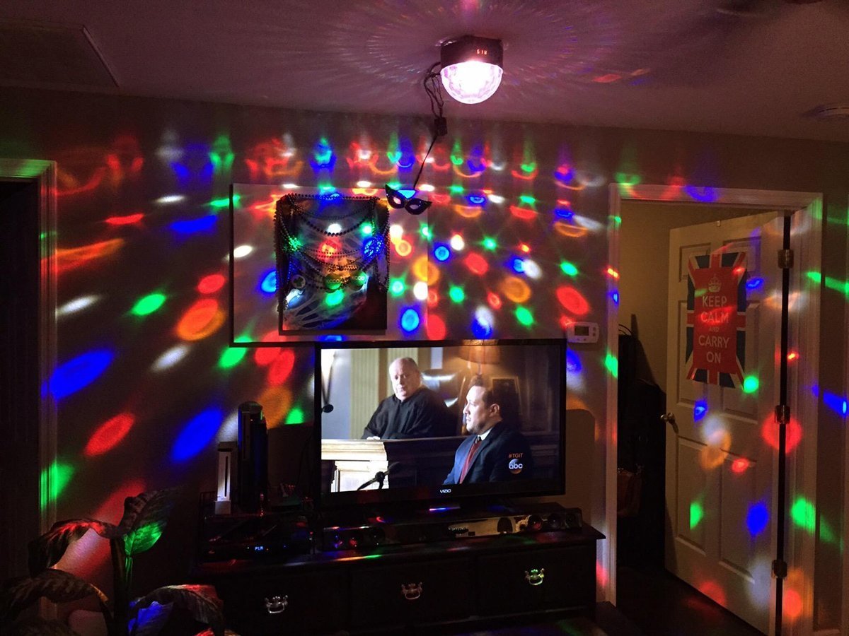 Singtronic L.E.D Mini Party Laser Spot Disco Light with Remote Control & Sync Music Beat