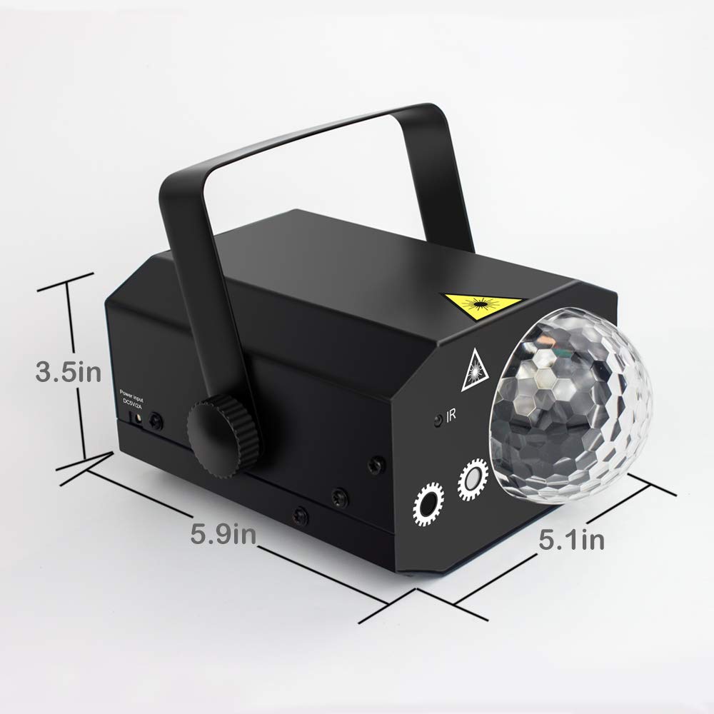 Singtronic L.E.D Party Big Laser Spot Disco Light with Remote Control & Sync Music Beat