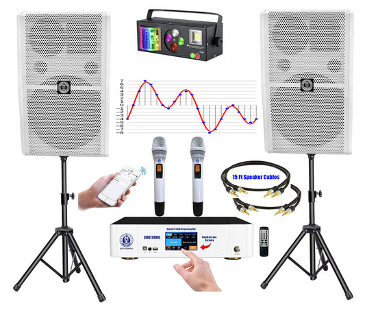Singtronic Professional 3000W Youtube Karaoke System by Iphone/Ipad & Pc Tablets