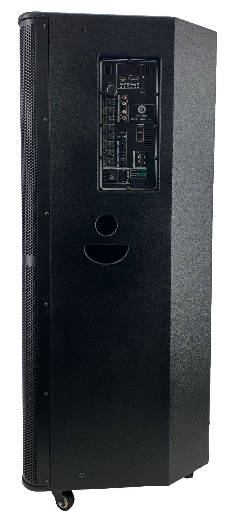 Singtronic BT-1515Pro Professional Portable 15" Double Woofer 3-Way Bluetooth Speaker Karaoke System