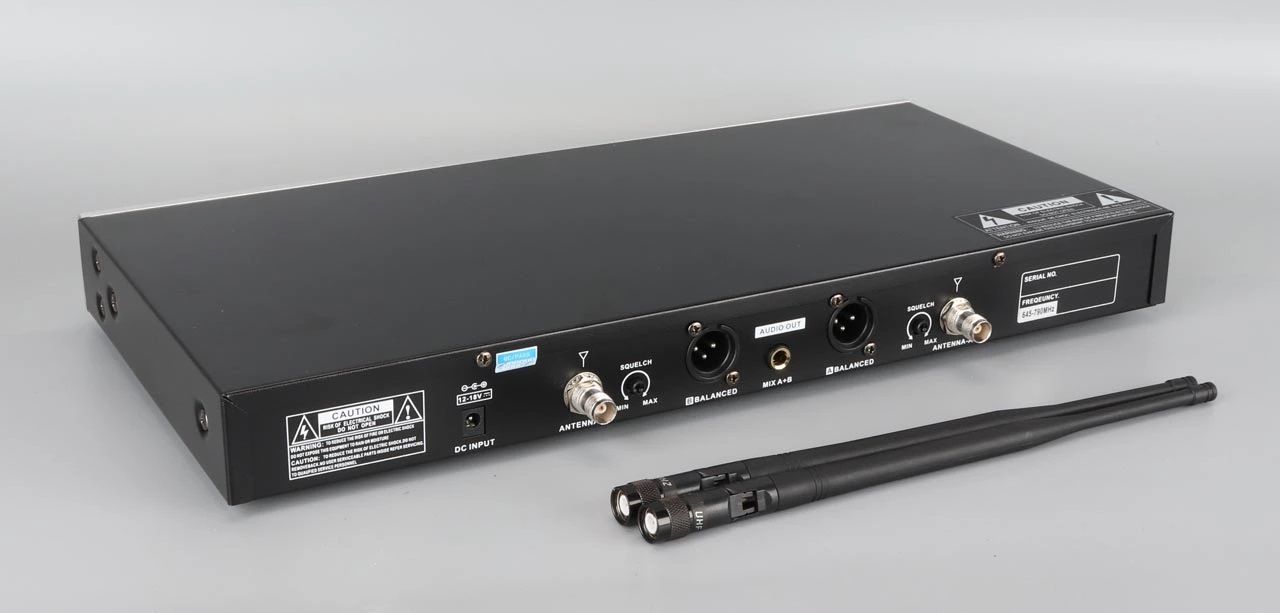 Singtronic UHF-1000Pro Professional 300 Channels Dual UHF Wireless Microphone Karaoke System