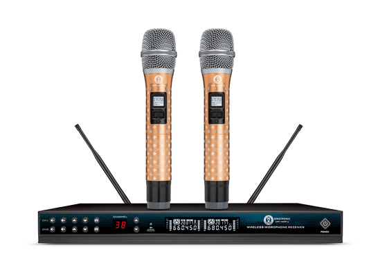 Singtronic UHF-1000Pro Professional 300 Channels Dual UHF Wireless Microphone Karaoke System