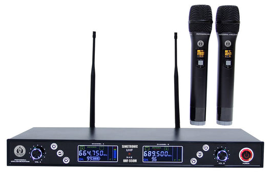 Singtronic UHF-550M Professional Dual UHF 800MHz Wireless Microphone Karaoke System