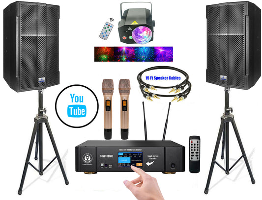 Singtronic Complete Karaoke System Professional 4000W Digital with Unlimitted Youtube Songs