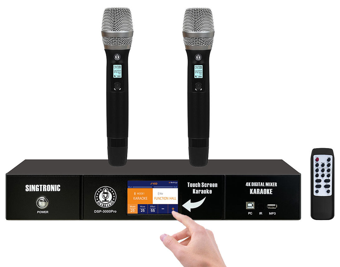 Complete Karaoke System 4000W Digital with Active Speaker & Free: Pre-Loaded 70,000 Songs