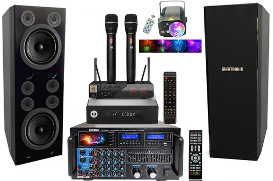 Professional Complete Karaoke System 5000W with 4.3" LCD Screen & Free: 70,000 Songs
